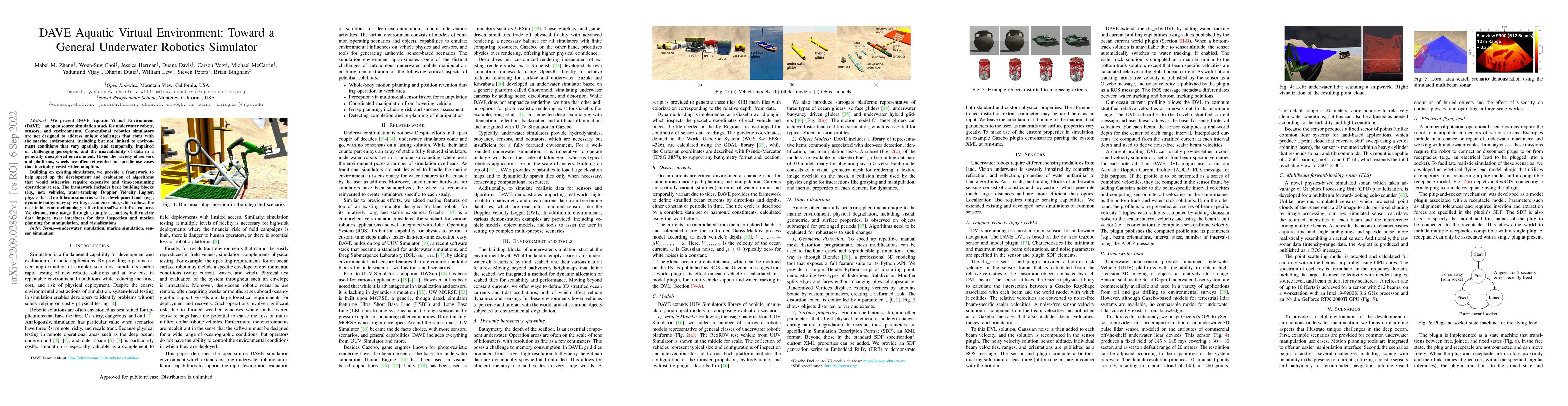 Thumbnail for DAVE Aquatic Virtual Environment: Toward a General Underwater Robotics
  Simulator