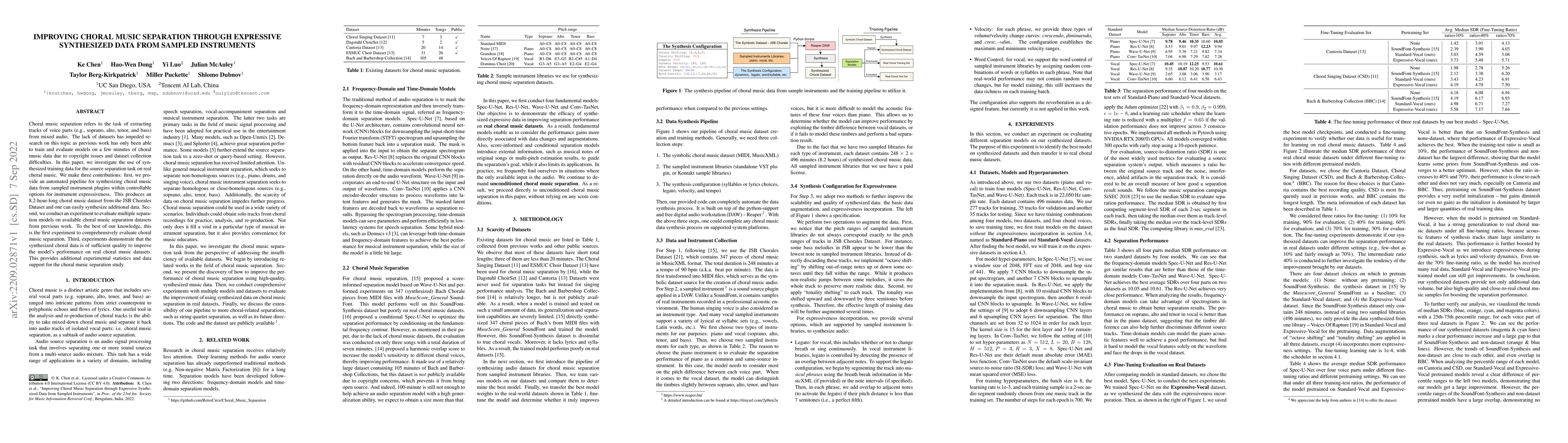 Thumbnail for Improving Choral Music Separation through Expressive Synthesized Data
  from Sampled Instruments