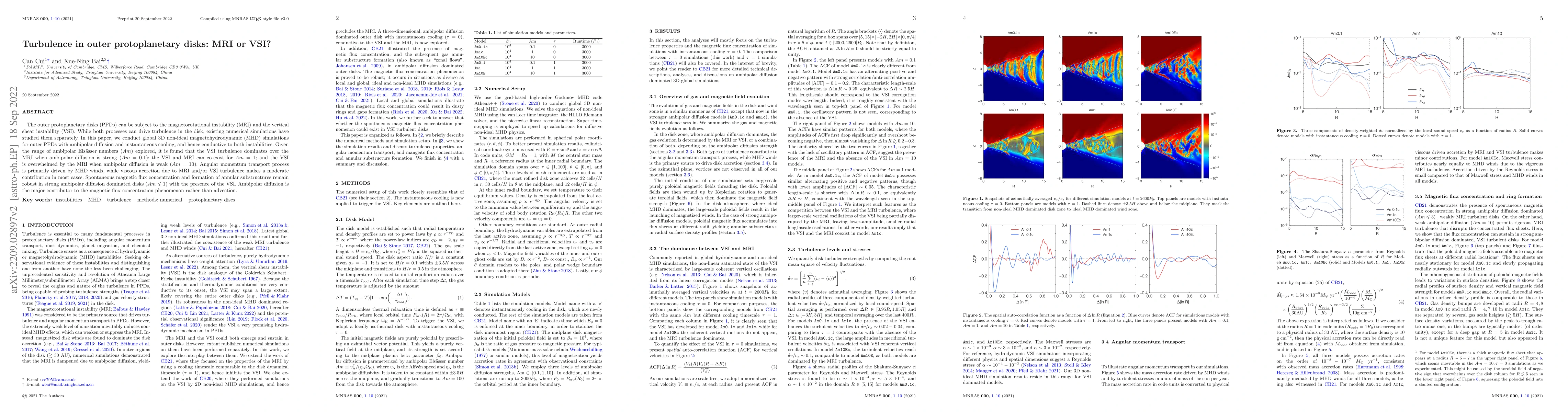 Thumbnail for Turbulence in outer protoplanetary disks: MRI or VSI?