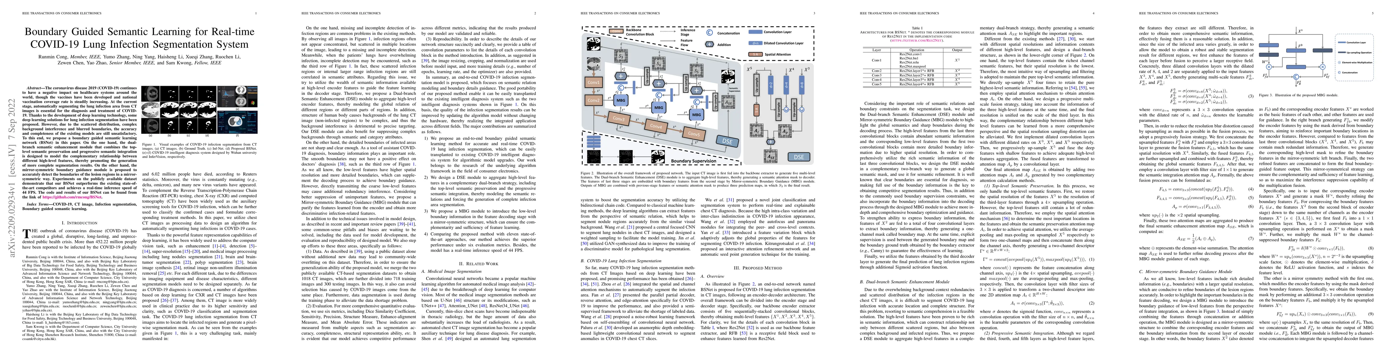 Thumbnail for Boundary Guided Semantic Learning for Real-time COVID-19 Lung Infection
  Segmentation System