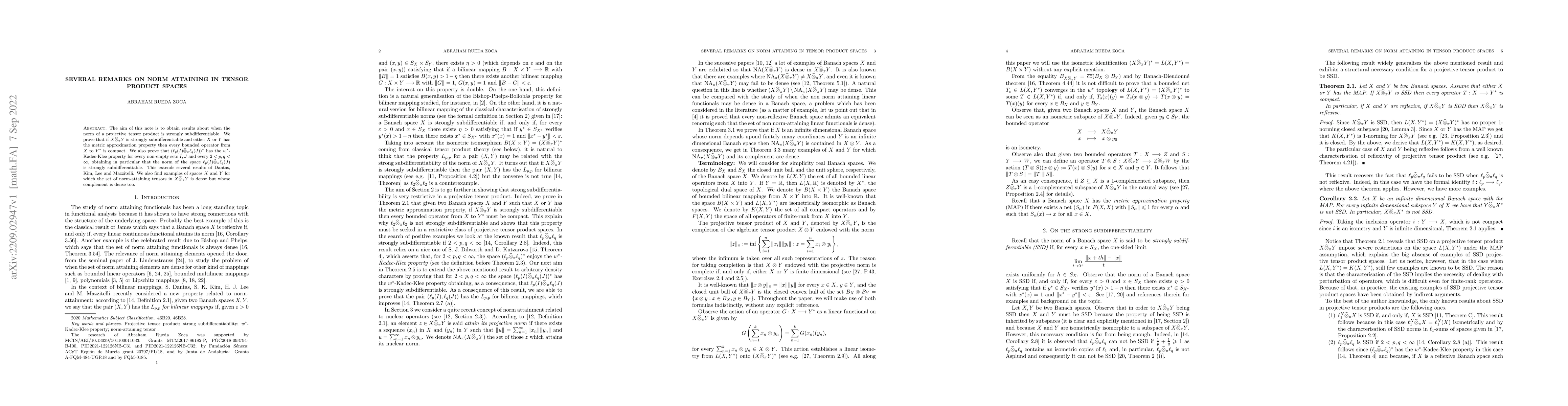 Thumbnail for Several remarks on norm attaining in tensor product spaces