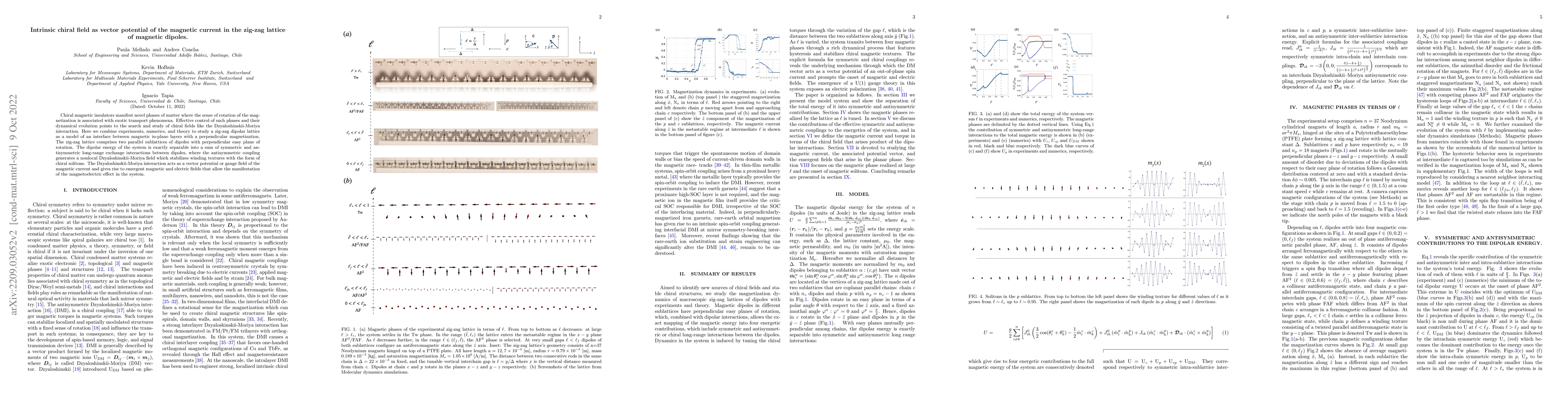 Thumbnail for Intrinsic chiral field as vector potential of the magnetic current in
  the zig-zag lattice of magnetic dipoles