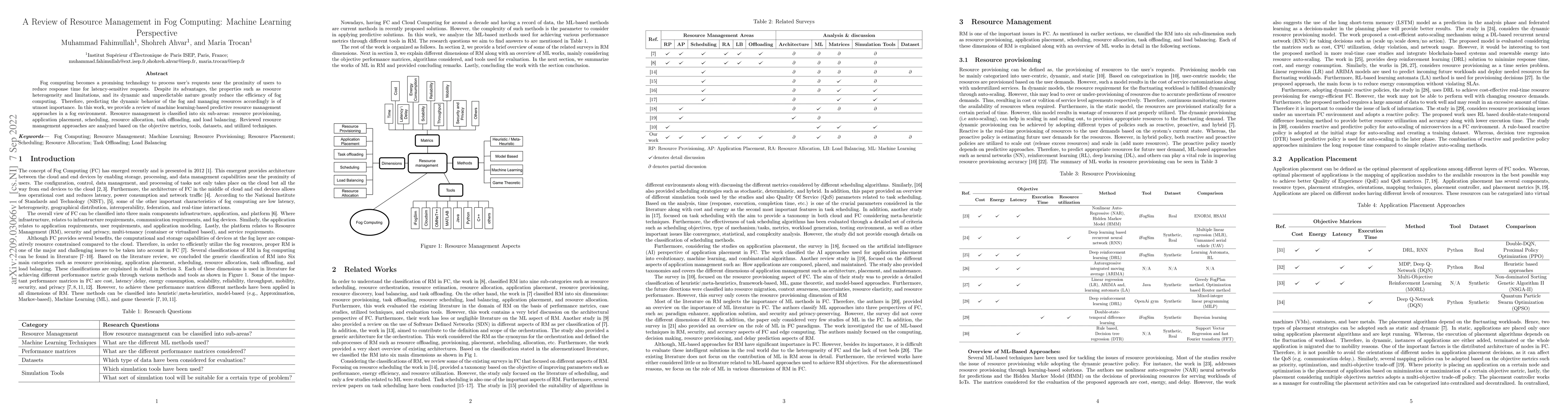 Thumbnail for A Review of Resource Management in Fog Computing: Machine Learning
  Perspective