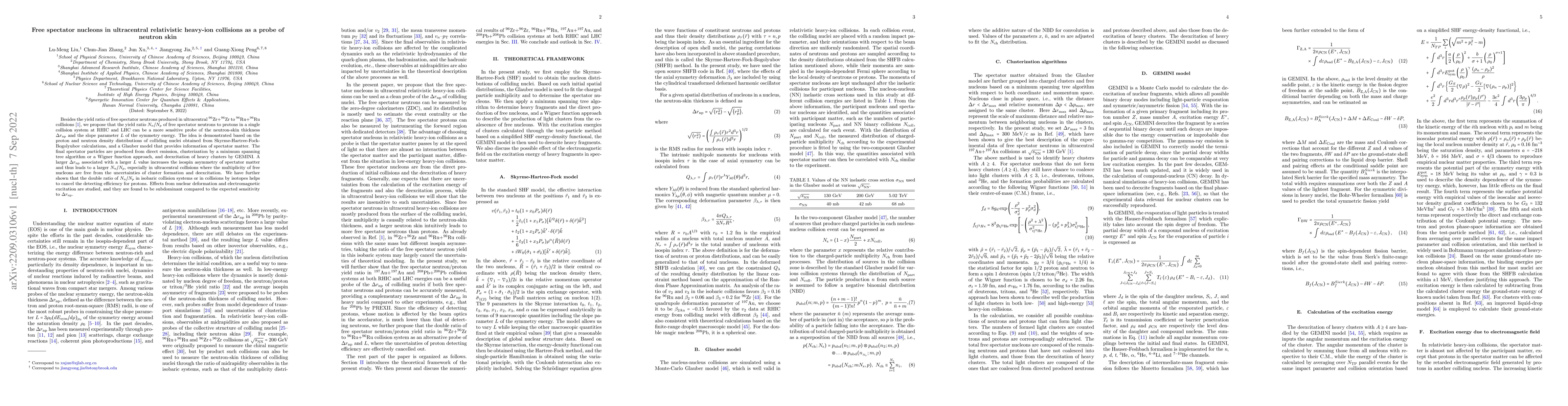 Thumbnail for Free spectator nucleons in ultracentral relativistic heavy-ion
  collisions as a probe of neutron skin