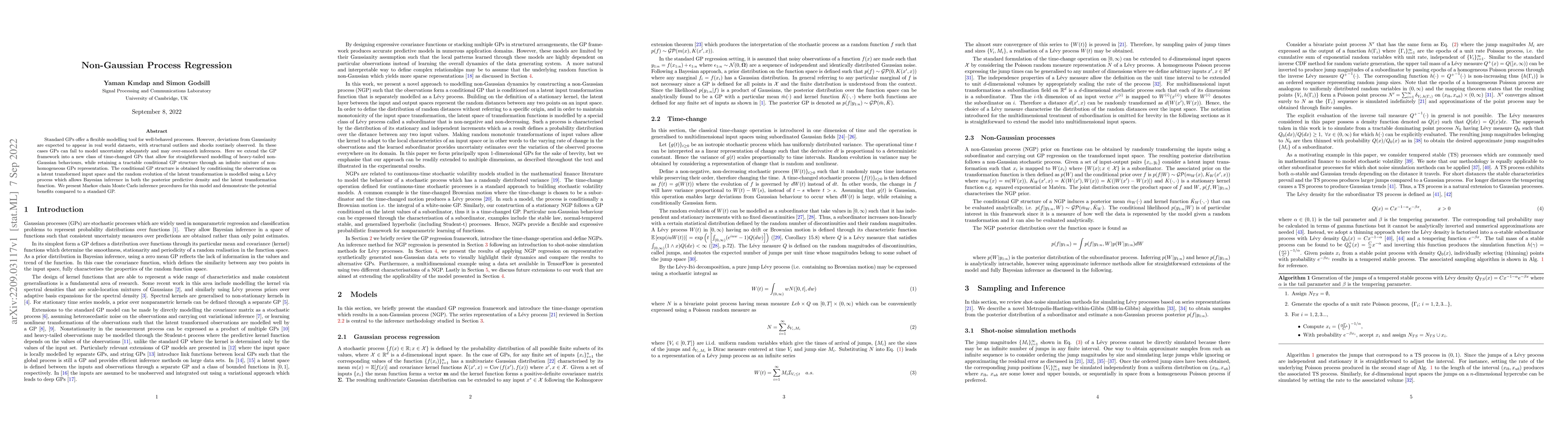 Thumbnail for Non-Gaussian Process Regression
