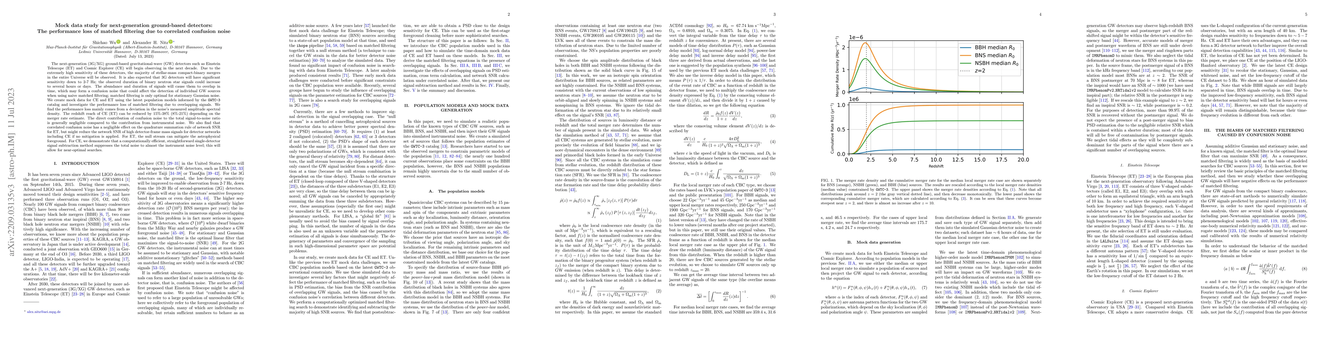 Thumbnail for Mock data study for next-generation ground-based detectors: The
  performance loss of matched filtering due to correlated confusion noise