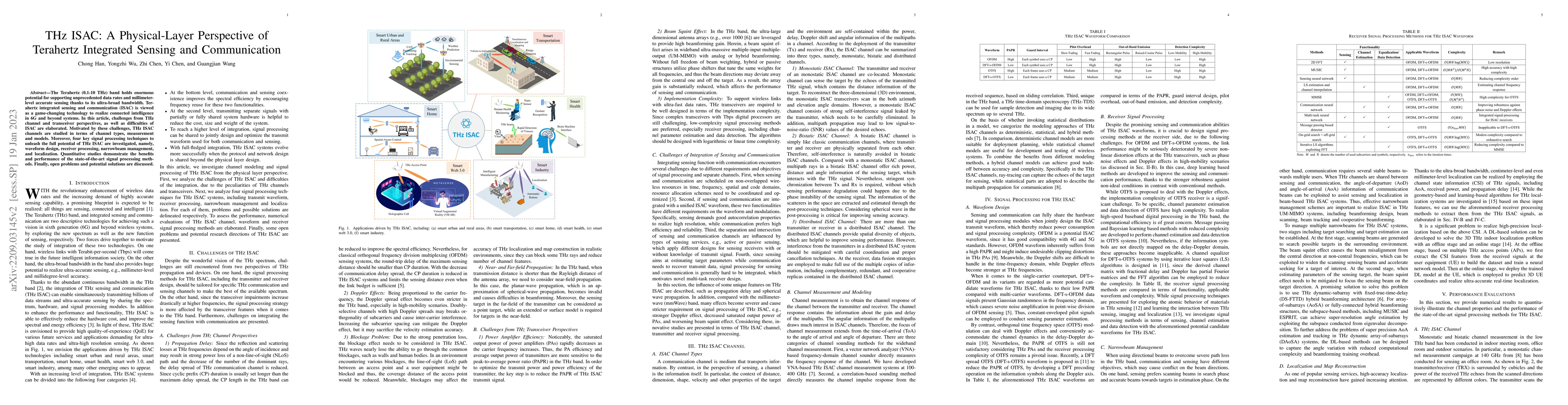 Thumbnail for THz ISAC: A Physical-Layer Perspective of Terahertz Integrated Sensing
  and Communication