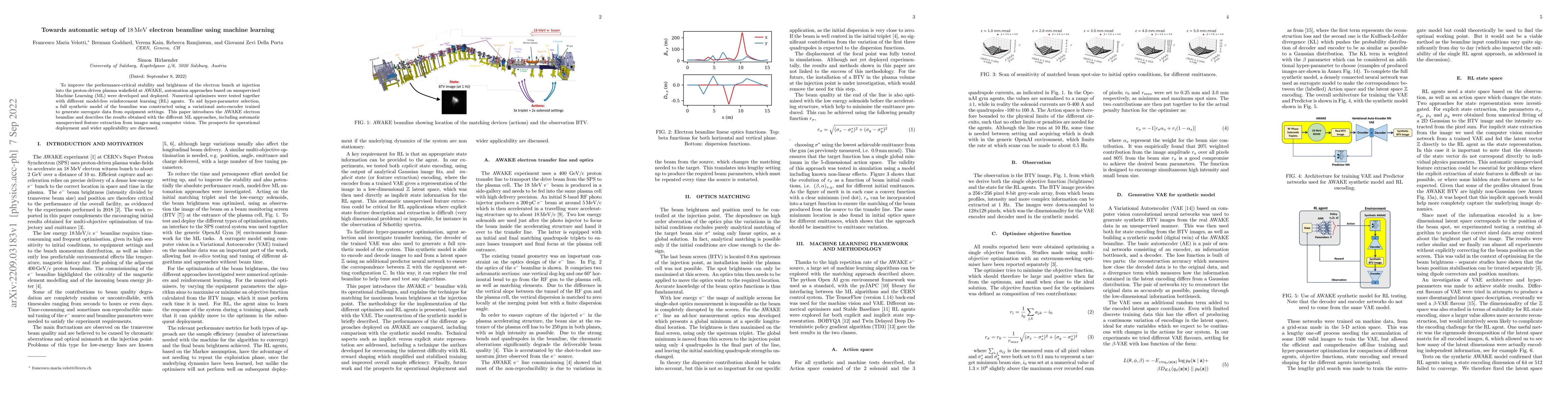 Thumbnail for Automatic setup of 18 MeV electron beamline using machine learning