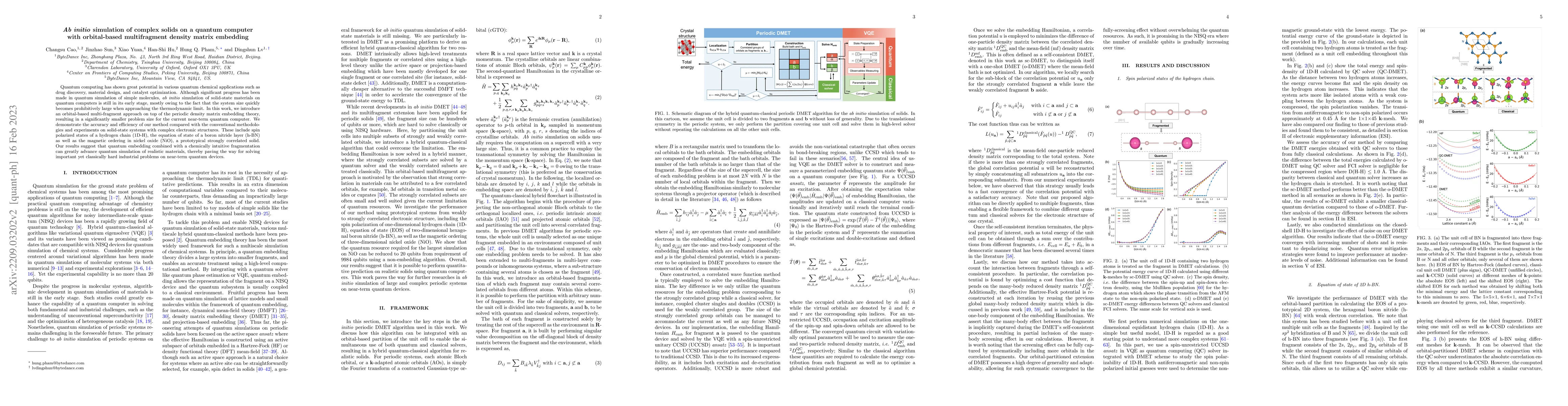 Thumbnail for Ab initio Quantum Simulation of Strongly Correlated Materials with
  Quantum Embedding