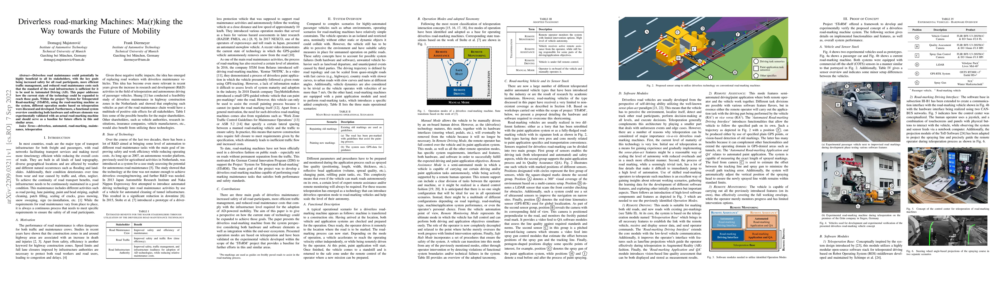 Thumbnail for Driverless road-marking Machines: Ma(r)king the Way towards the Future
  of Mobility