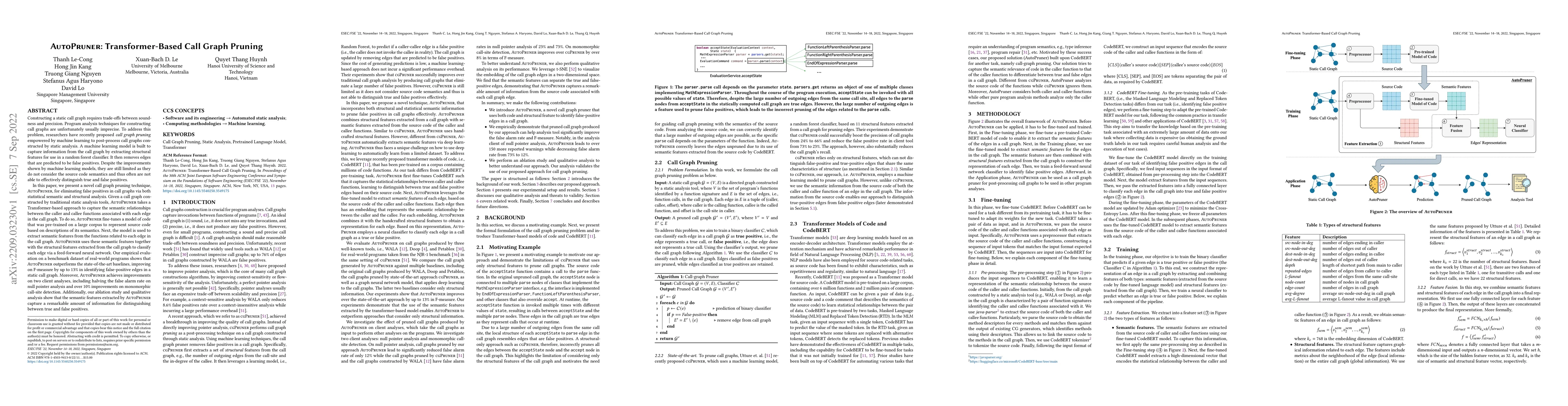 Thumbnail for AutoPruner: Transformer-Based Call Graph Pruning