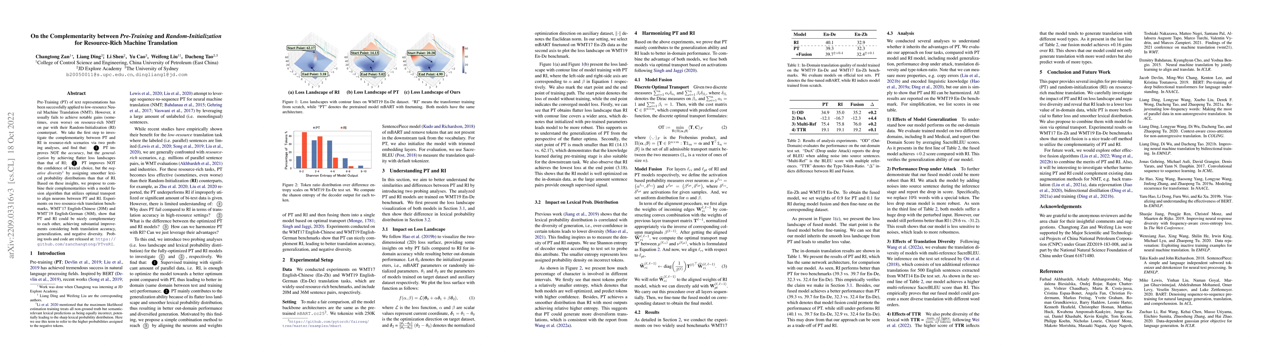 Thumbnail for On the Complementarity between Pre-Training and Random-Initialization
  for Resource-Rich Machine Translation
