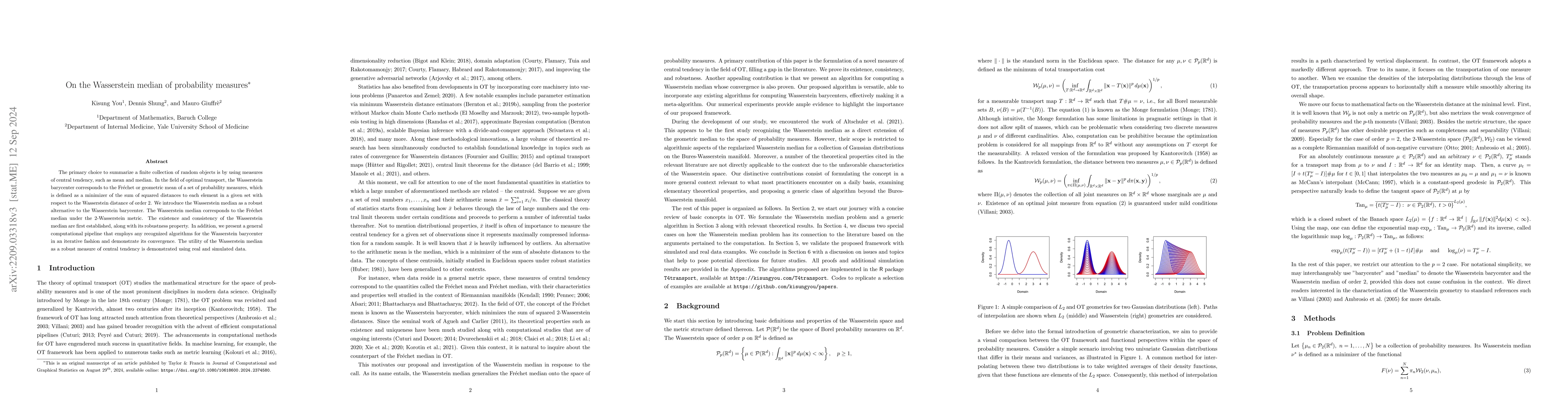 Thumbnail for On the Wasserstein median of probability measures