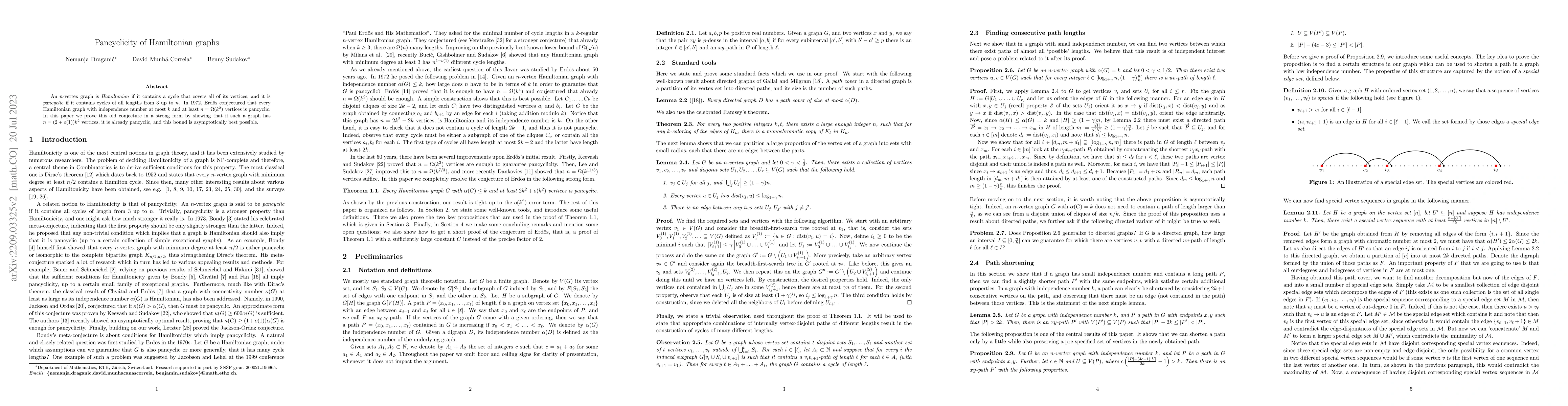 Thumbnail for Pancyclicity of Hamiltonian graphs