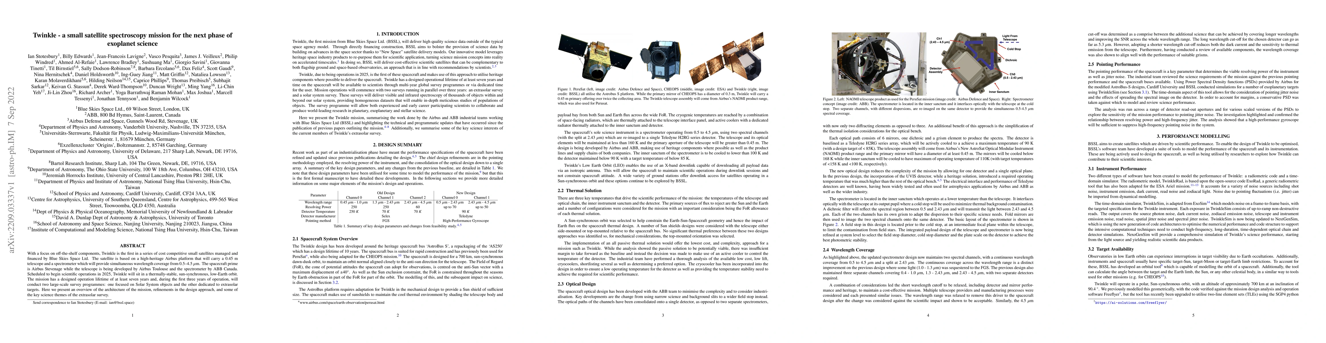 Thumbnail for Twinkle -- a small satellite spectroscopy mission for the next phase of
  exoplanet science