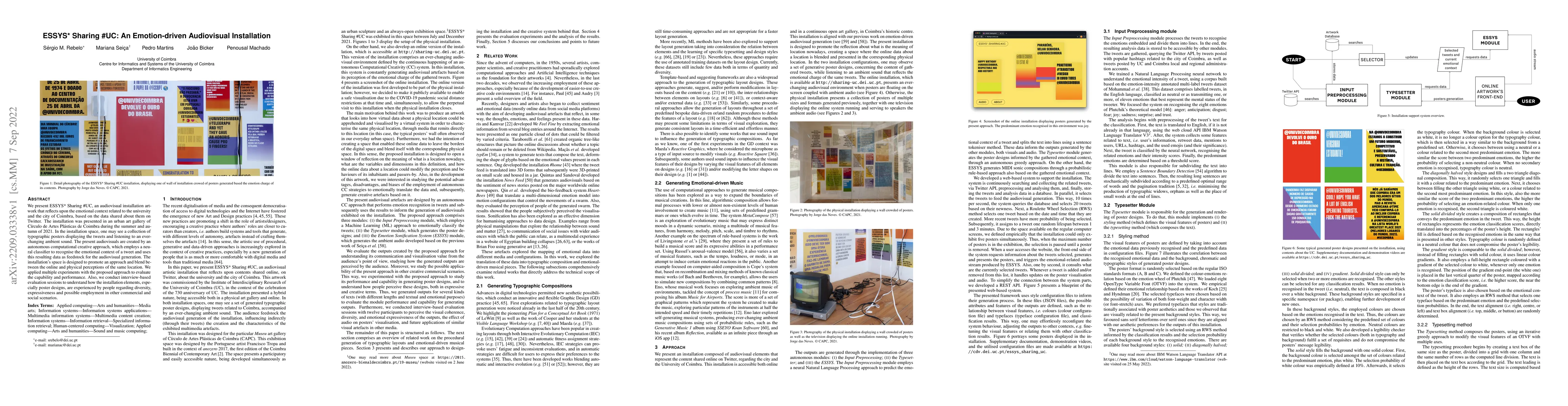Thumbnail for ESSYS* Sharing #UC: An Emotion-driven Audiovisual Installation