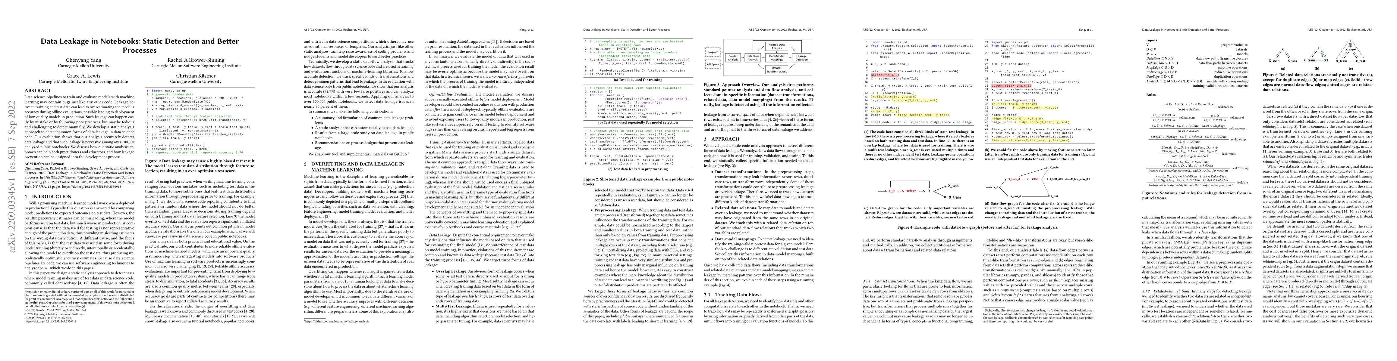 Thumbnail for Data Leakage in Notebooks: Static Detection and Better Processes