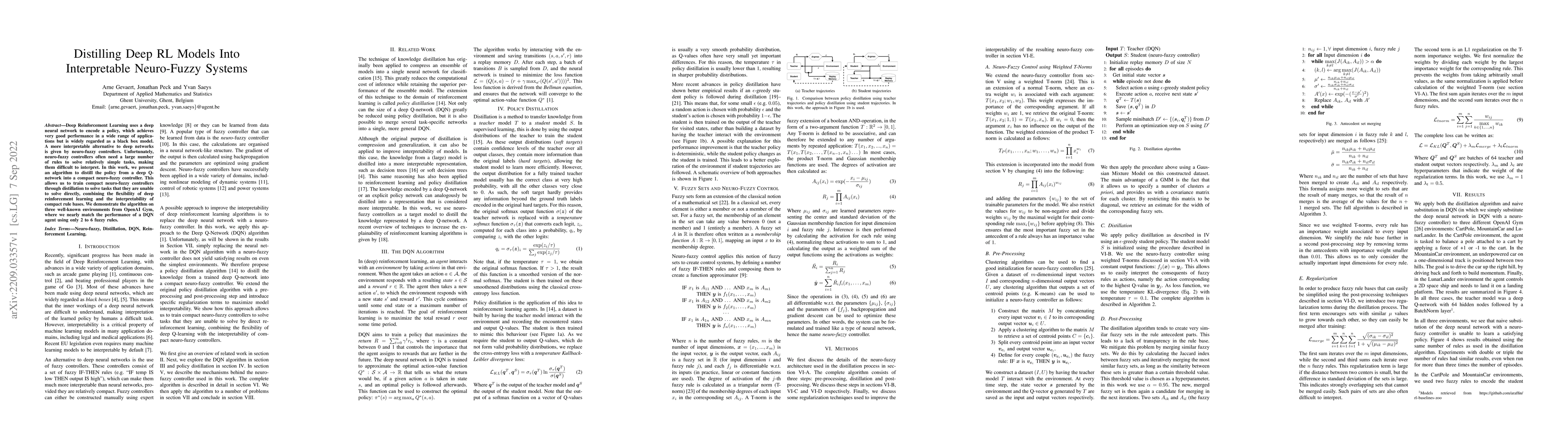 Thumbnail for Distilling Deep RL Models Into Interpretable Neuro-Fuzzy Systems