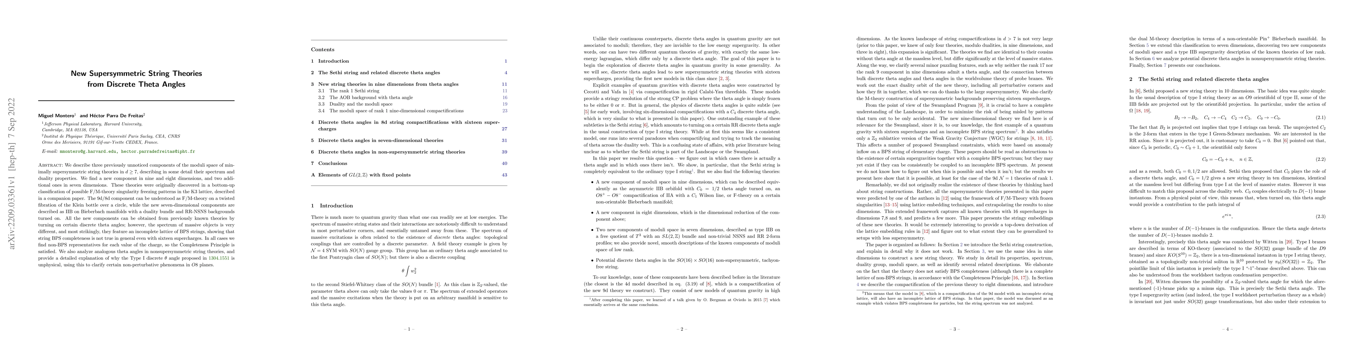 Thumbnail for New Supersymmetric String Theories from Discrete Theta Angles