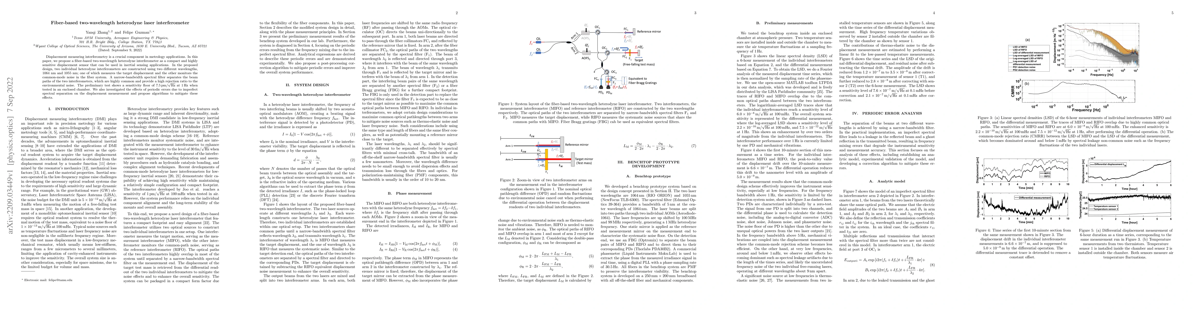 Thumbnail for Fiber-based two-wavelength heterodyne laser interferometer