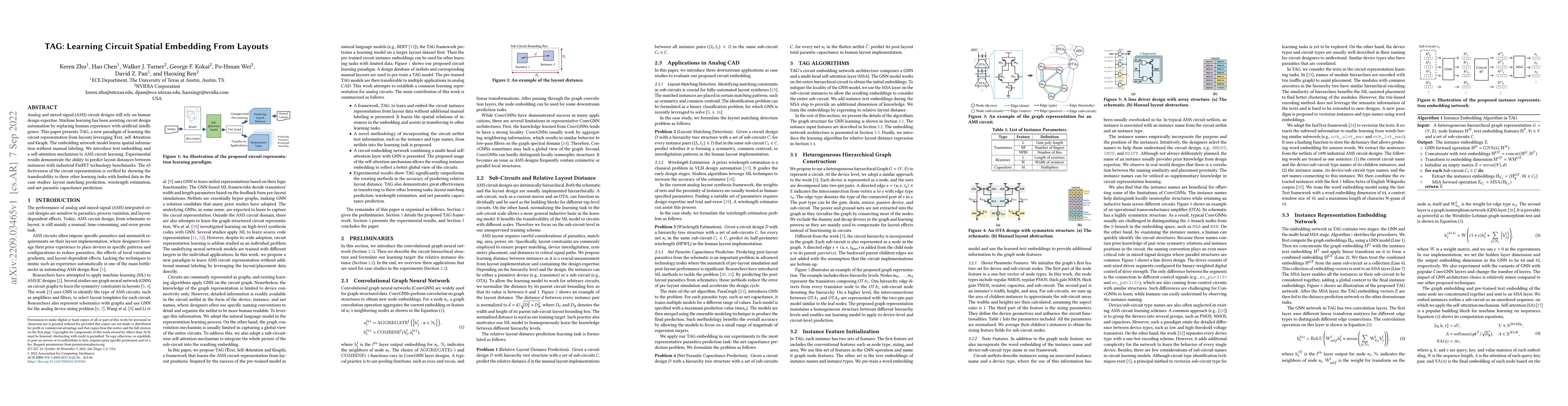 Thumbnail for TAG: Learning Circuit Spatial Embedding From Layouts