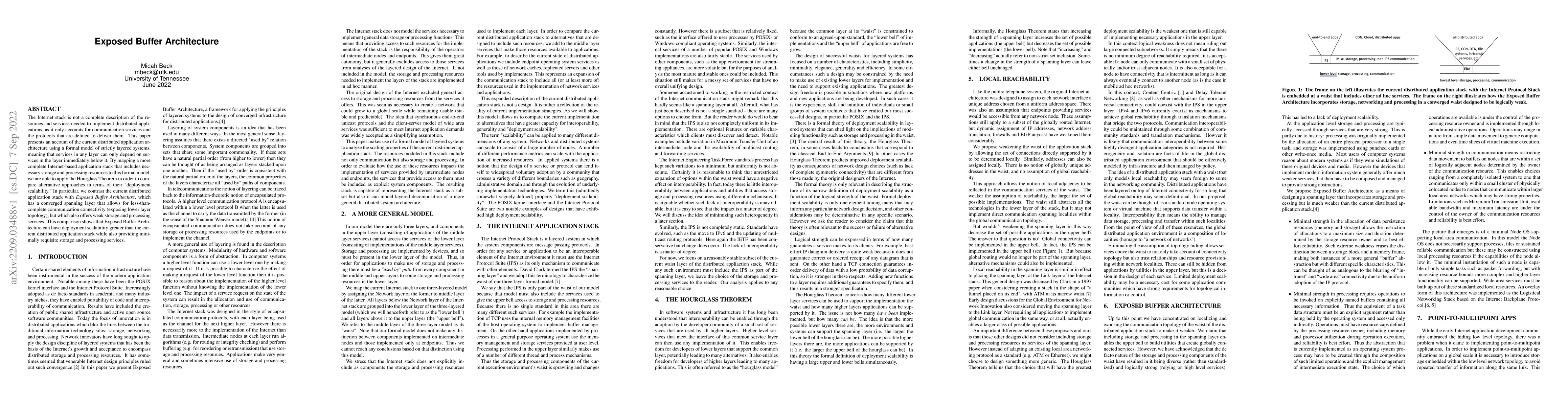 Thumbnail for Exposed Buffer Architecture