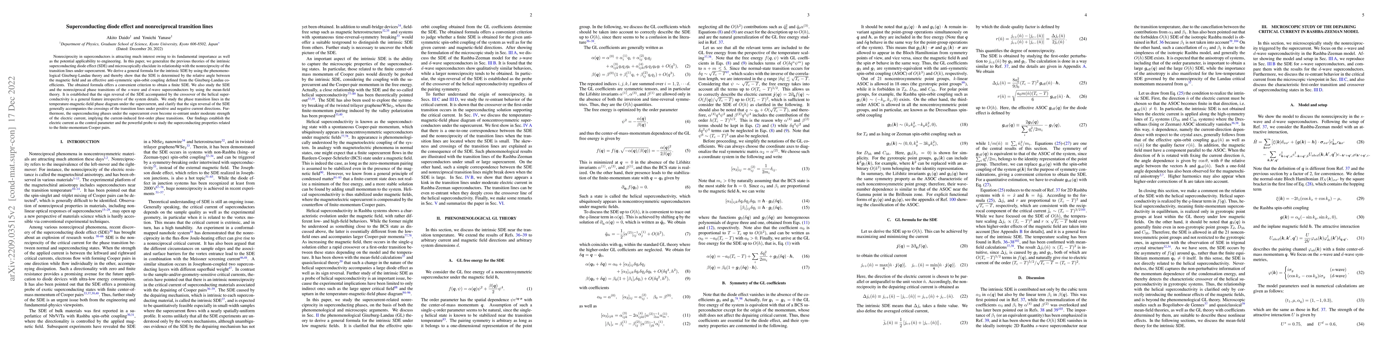 Thumbnail for Superconducting diode effect and nonreciprocal transition lines