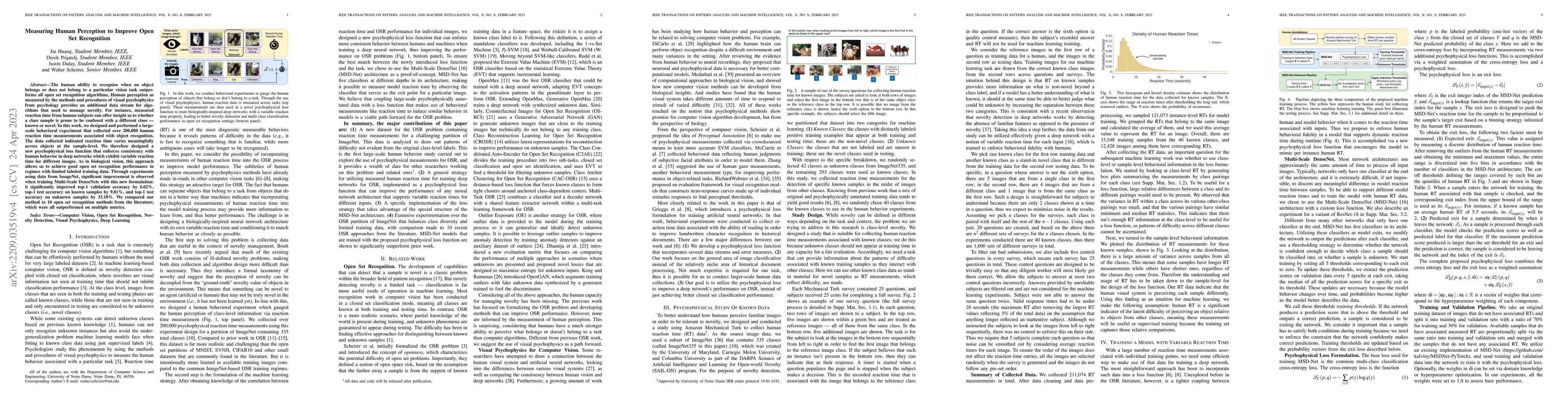 Thumbnail for Measuring Human Perception to Improve Open Set Recognition
