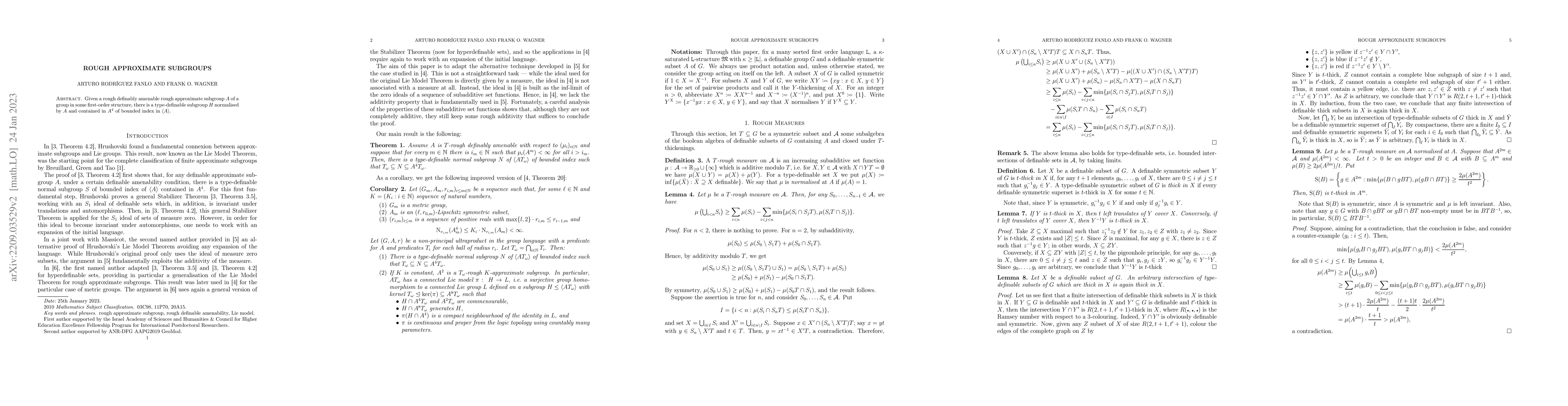 Thumbnail for Rough Approximate subgroups