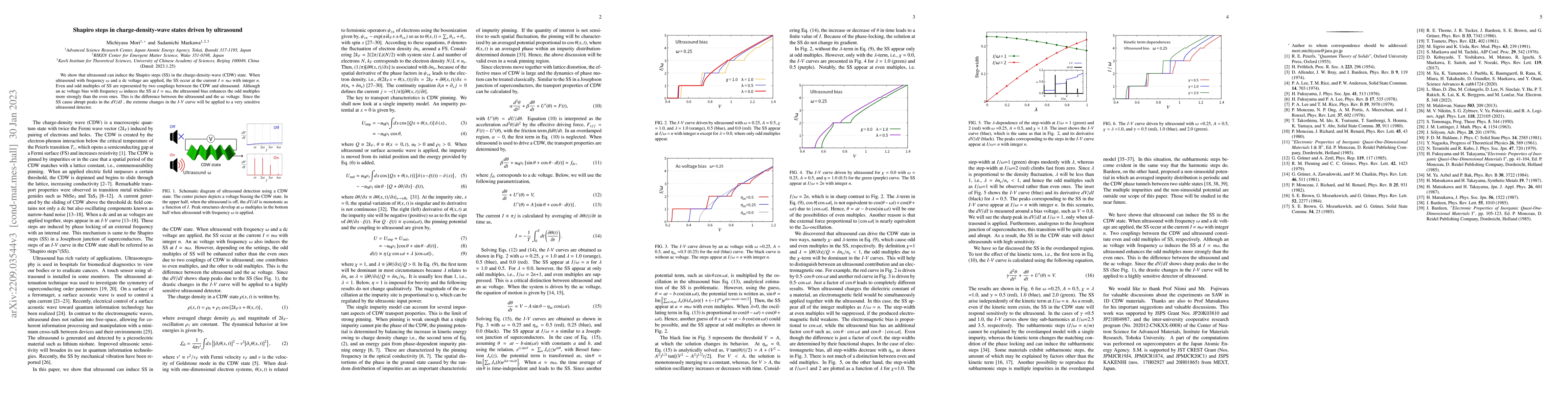 Thumbnail for Shapiro steps in charge-density-wave states driven by ultrasound
