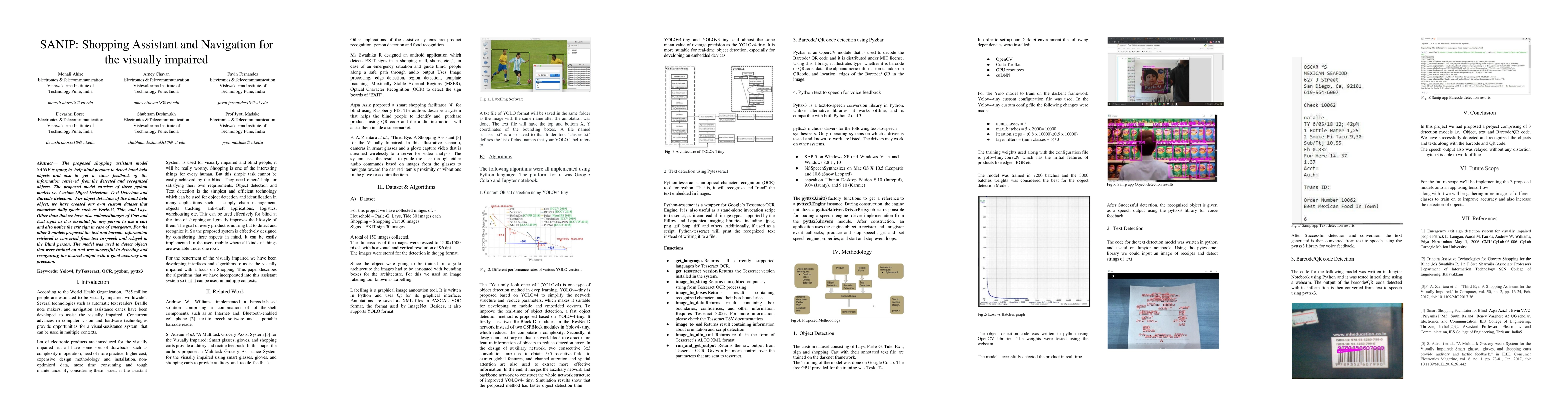 Thumbnail for SANIP: Shopping Assistant and Navigation for the visually impaired