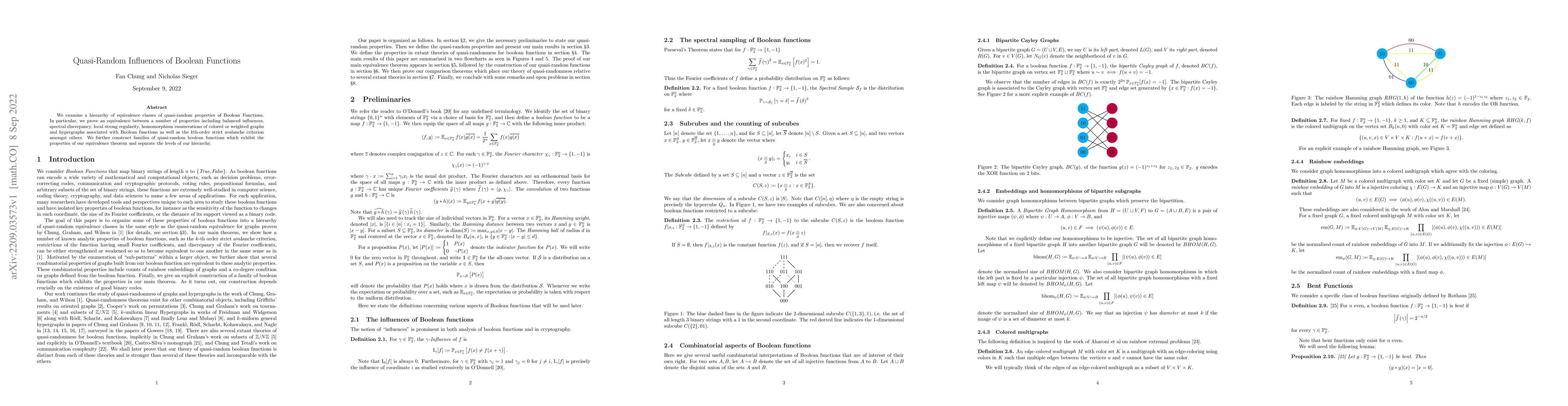 Thumbnail for Quasi-Random Influences of Boolean Functions