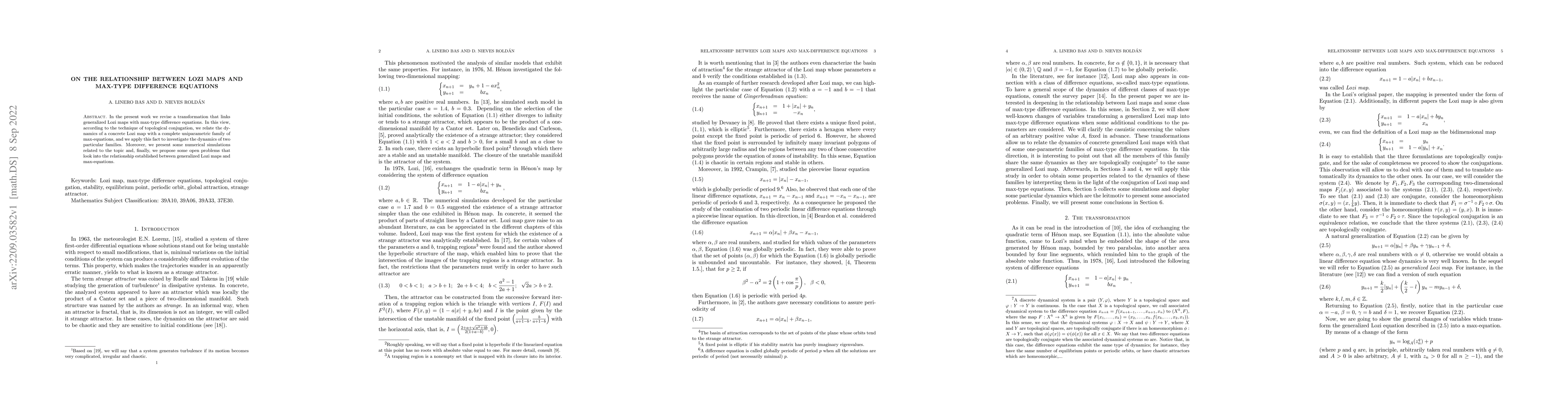 Thumbnail for On the relationship between Lozi maps and max-type difference equations