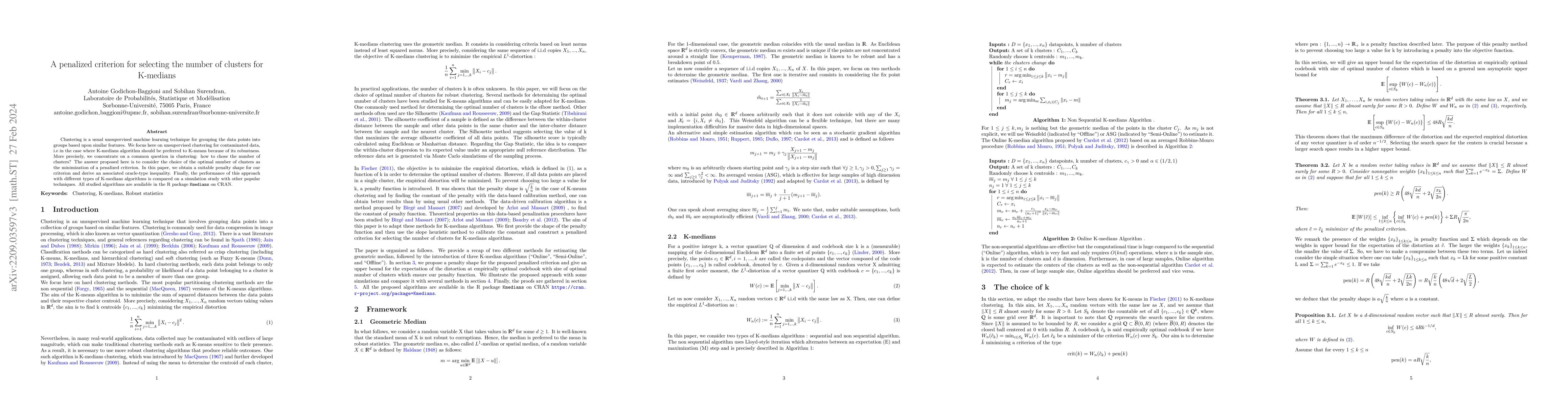 Thumbnail for A penalized criterion for selecting the number of clusters for K-medians
