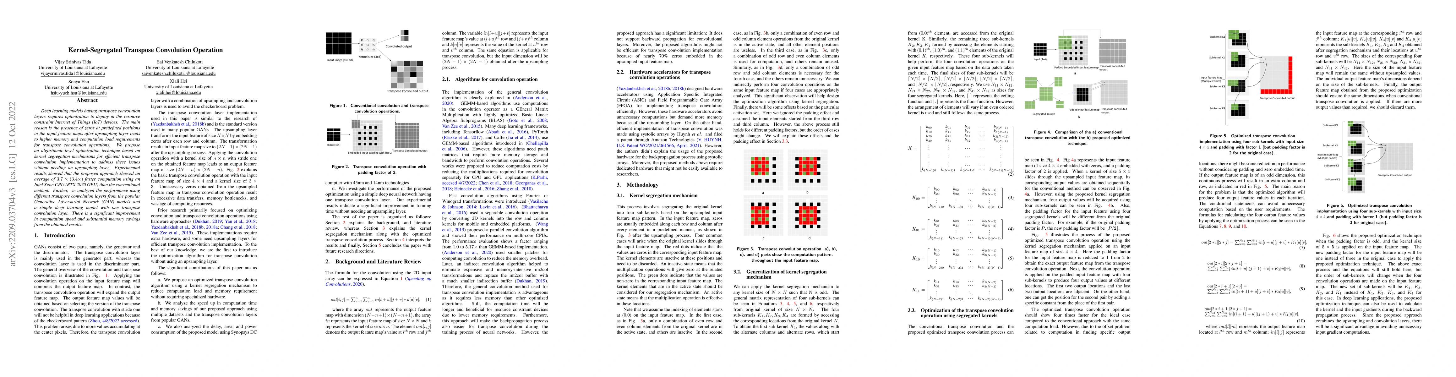 Thumbnail for Kernel-Segregated Transpose Convolution Operation