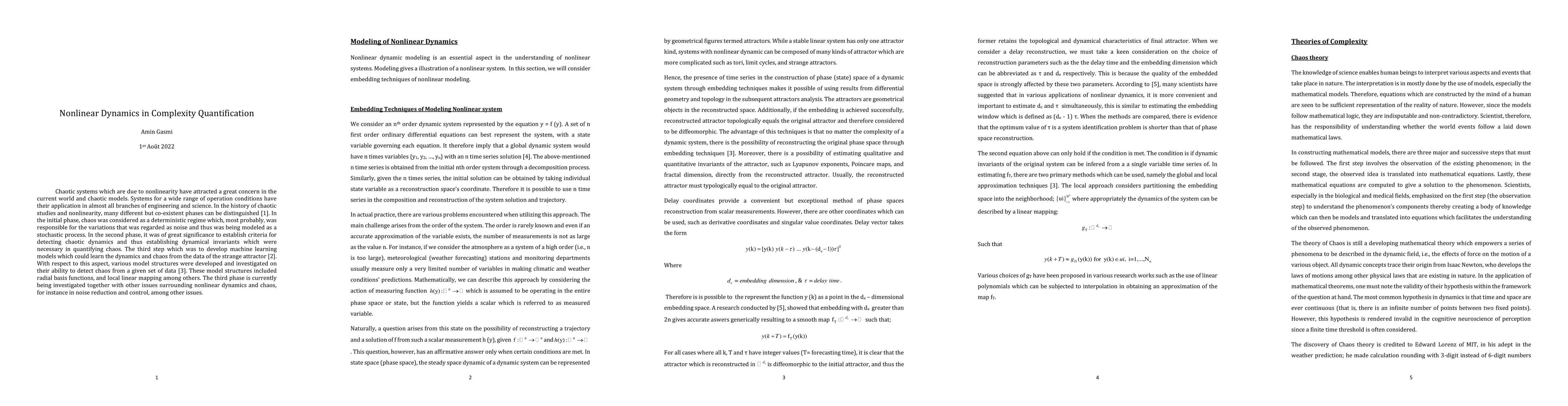 Thumbnail for Nonlinear Dynamics in Complexity Quantification