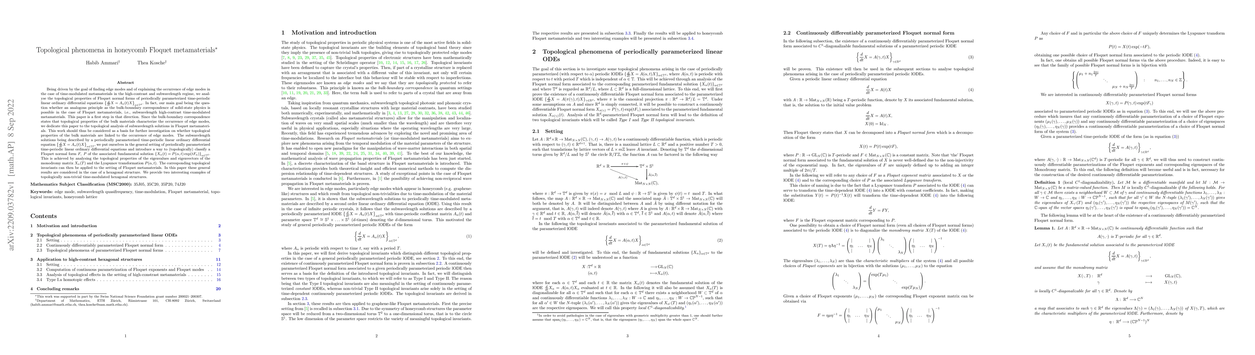 Thumbnail for Topological phenomena in honeycomb Floquet metamaterials