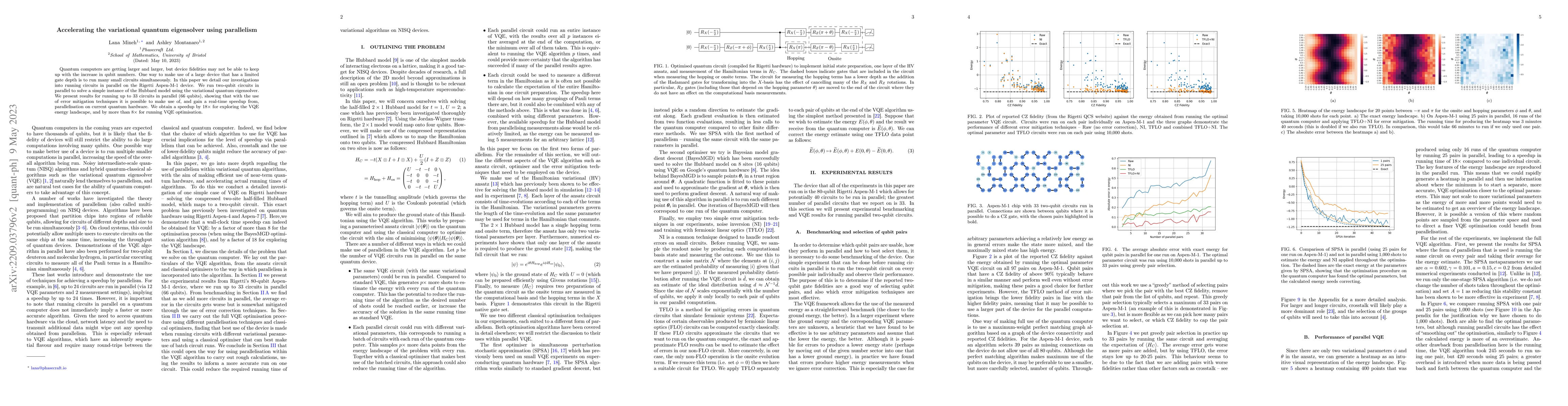 Thumbnail for Accelerating the variational quantum eigensolver using parallelism