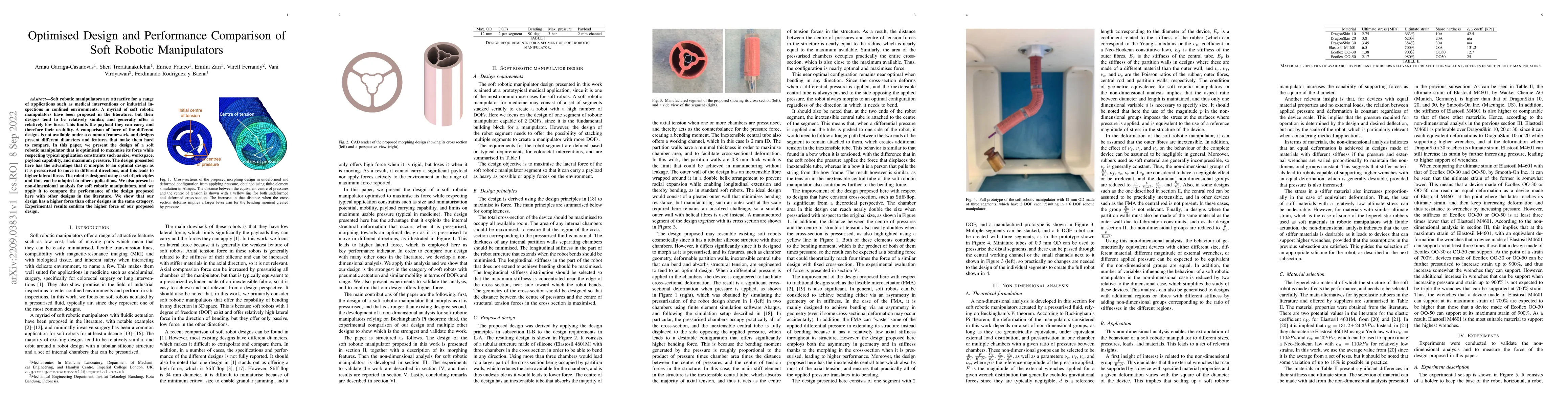 Thumbnail for Optimised Design and Performance Comparison of Soft Robotic Manipulators