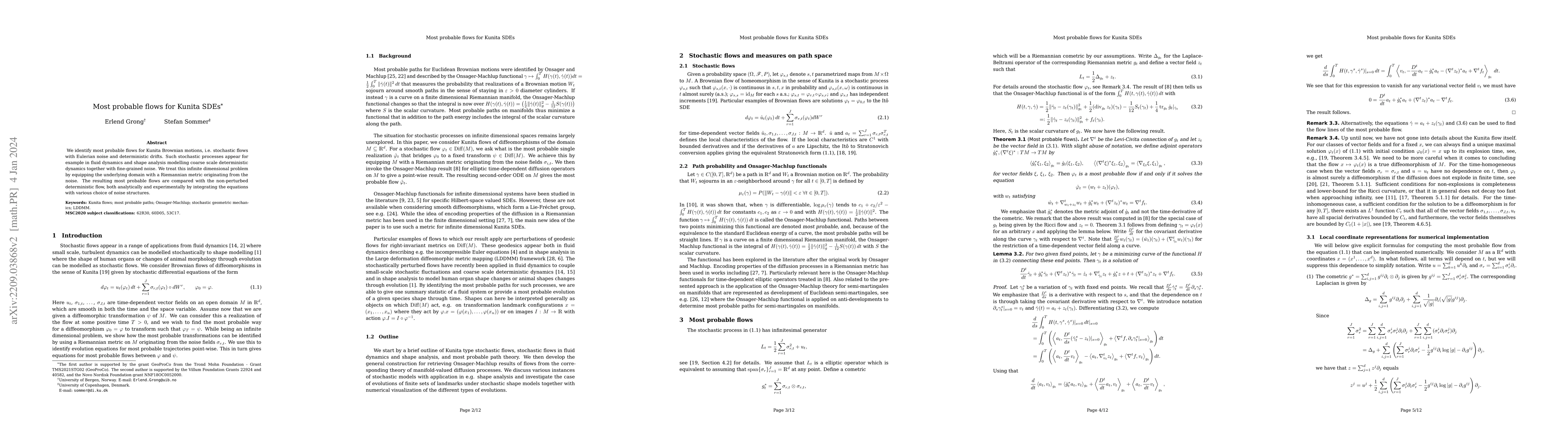 Thumbnail for Most probable flows for Kunita SDEs