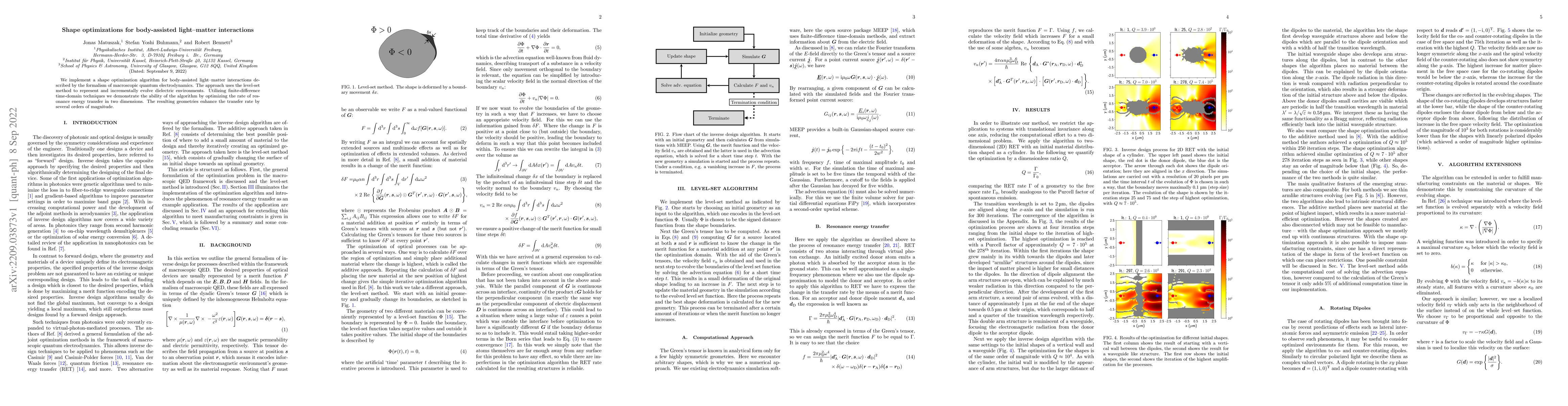 Thumbnail for Shape optimizations for body-assisted light-matter interactions