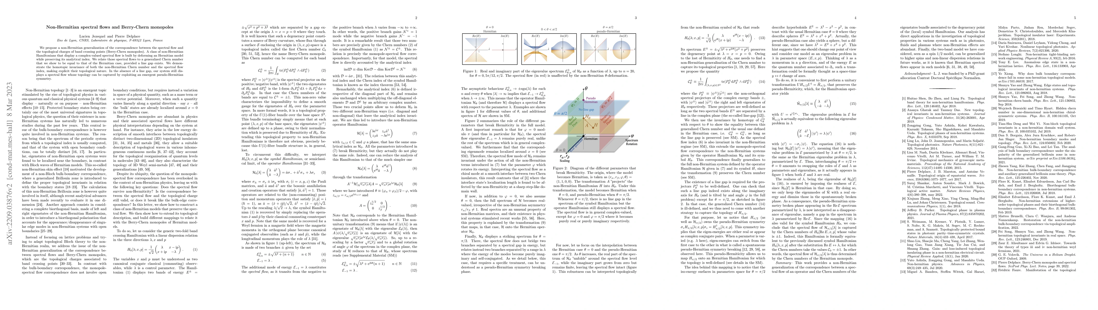 Thumbnail for Non-Hermitian spectral flows and Berry-Chern monopoles