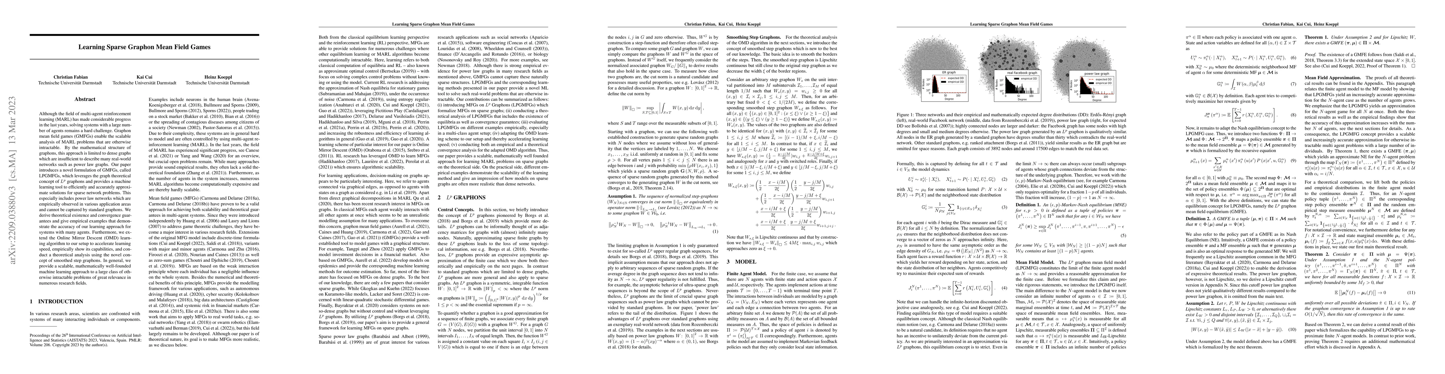 Thumbnail for Learning Sparse Graphon Mean Field Games
