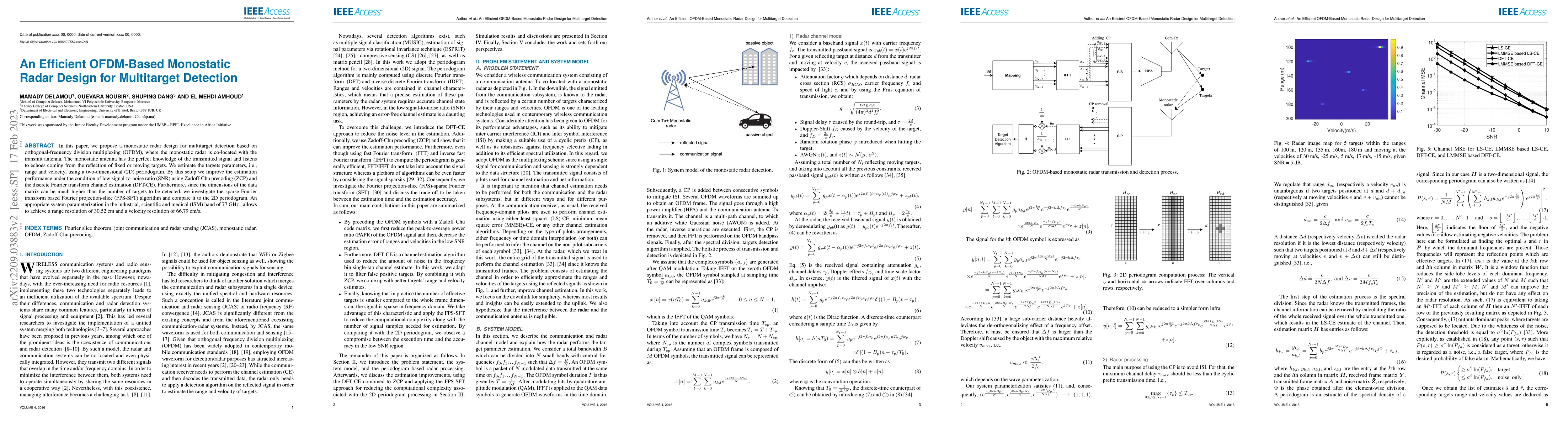 Thumbnail for An Efficient Radar Receiver for OFDM-based Joint Radar and Communication
  Systems