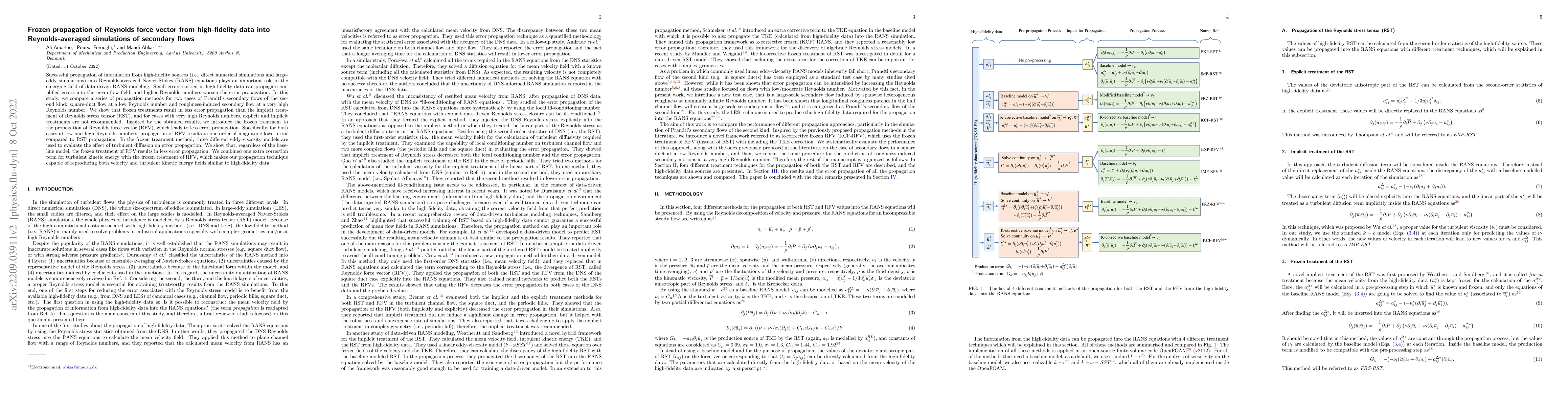 Thumbnail for Frozen propagation of Reynolds force vector from high-fidelity data into
  Reynolds-averaged simulations of secondary flows