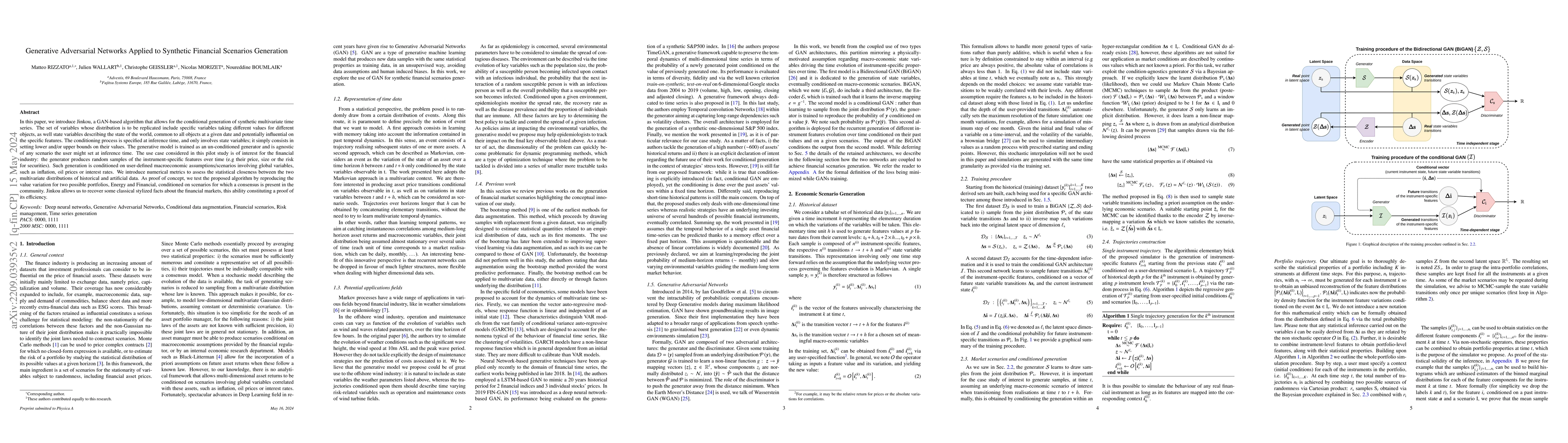 Thumbnail for Generative Adversarial Networks Applied to Synthetic Financial Scenarios
  Generation