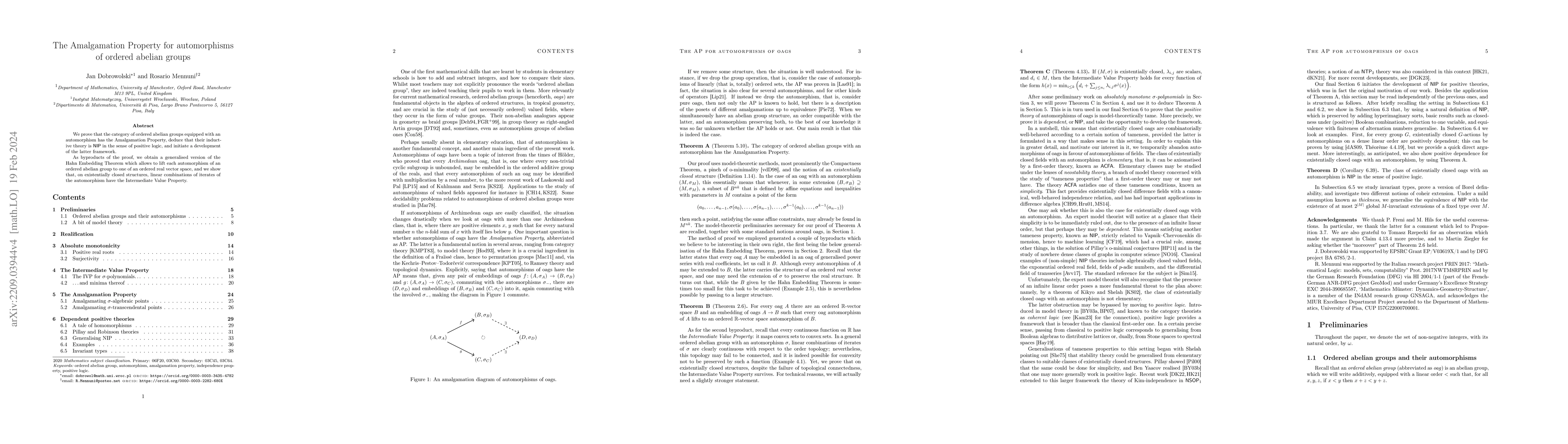 Thumbnail for The Amalgamation Property for automorphisms of ordered abelian groups