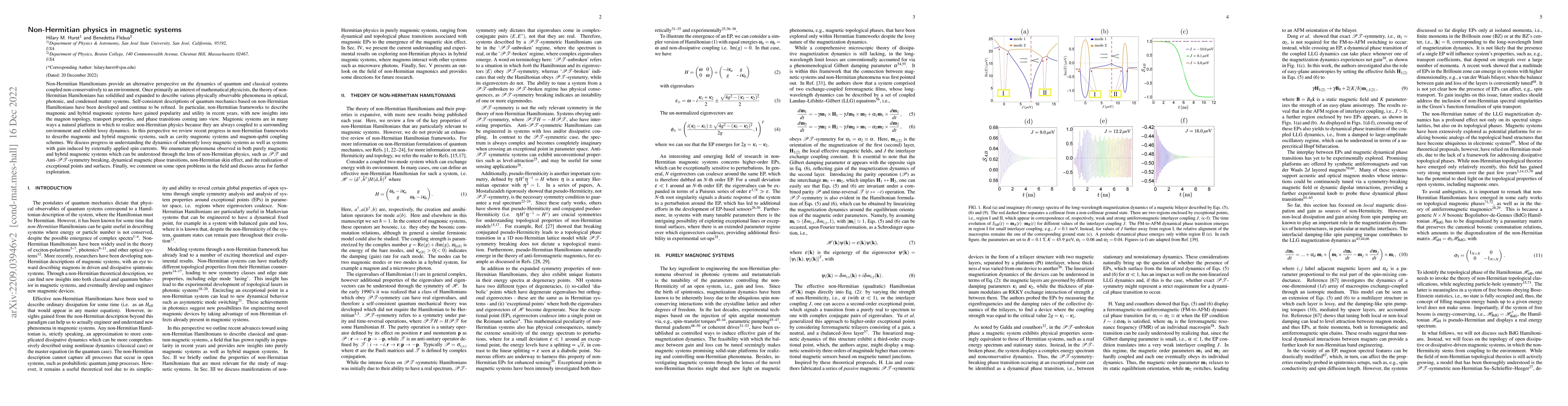 Thumbnail for Perspective: non-Hermitian physics in magnetic systems