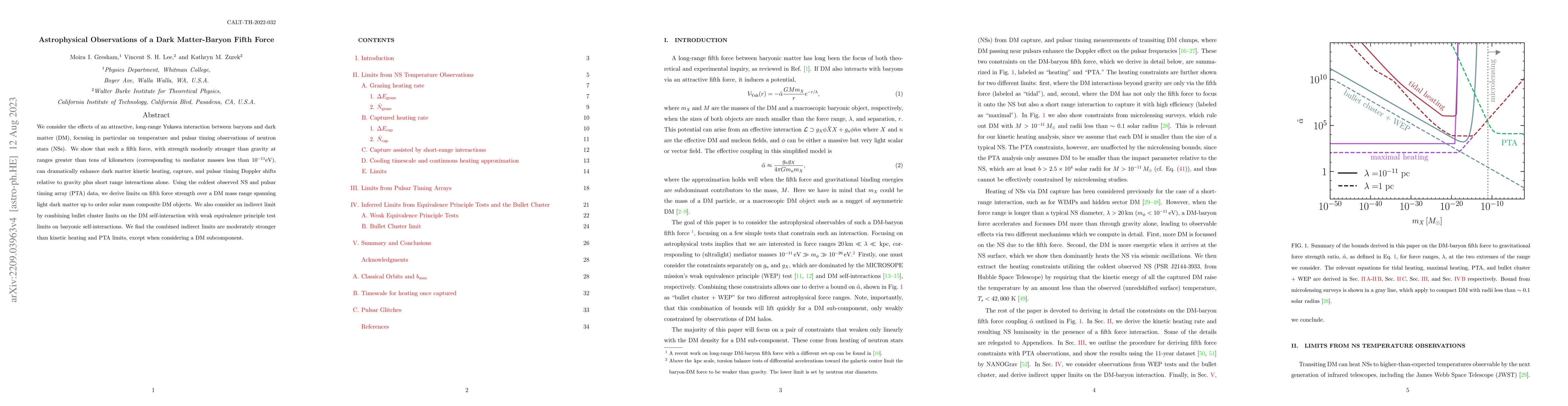 Thumbnail for Astrophysical Observations of a Dark Matter-Baryon Fifth Force