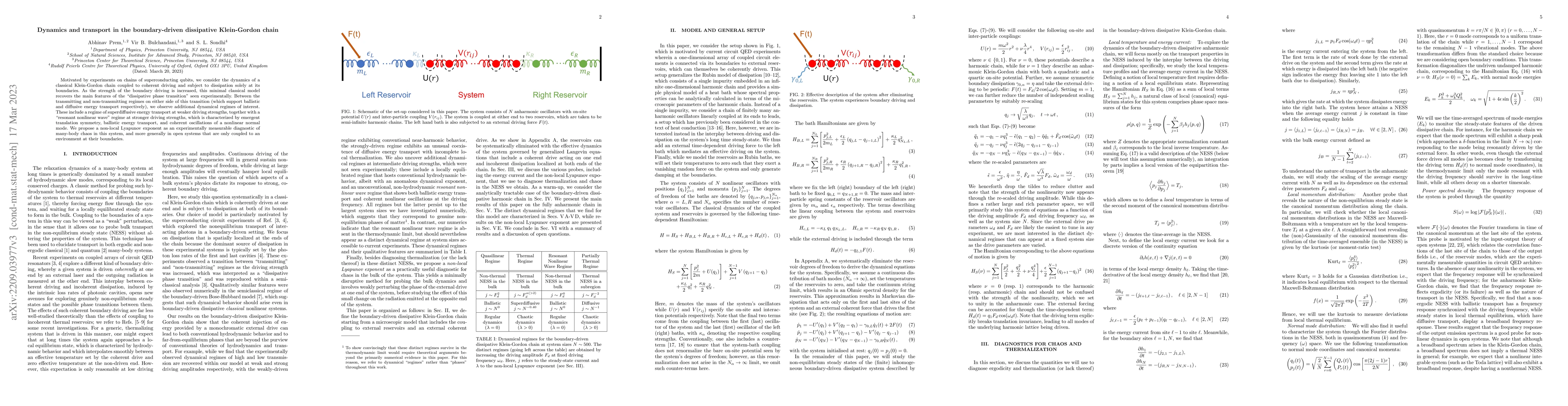 Thumbnail for Dynamics and transport in the boundary-driven dissipative Klein-Gordon
  chain